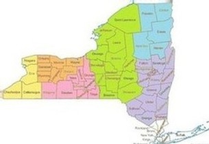 Upstate NY map